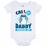 Call of Daddy Parenting Ops Baby Onesie - Baby Infant Bodysuit, White, Baby Onesie - 12 Month