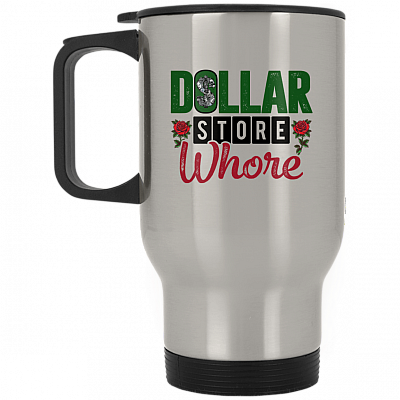 14 oz. Silver Travel Mug