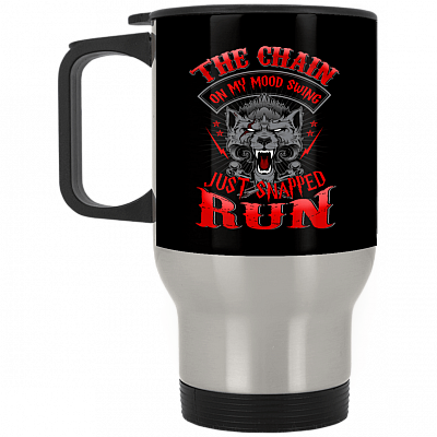 14 oz. Silver Travel Mug