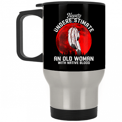 14 oz. Silver Travel Mug