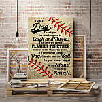 To My Baseball Dad Coach Saying Canvas Poster Home Decor Wall Art Mockup To My Baseball Dad Coach Saying Canvas Poster Home Decor Wall Art Mockup