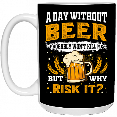 15 oz. White Mug