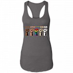 Together We Rise Tank Top - Black Lives Matter Tank Top - Equality Social Justice Tank Top, Dark Grey, Ladies Racerback Tank