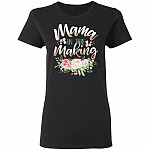 Mama In The Making Ladies T-Shirt - Premium Ladies Triblend Dolman Sleeve Shirt - Mom To Be Shirt, Black, Ladies T-Shirt
