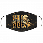 Free Joe Exotic Washable Reusable Custom - Printed Cloth Face Mask Cover, White, Cloth Face Mask