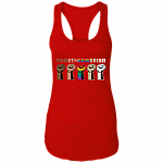 Together We Rise Tank Top - Black Lives Matter Tank Top - Equality Social Justice Tank Top, Red, Ladies Racerback Tank