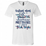 Autism Mom With Tattoos Pretty Eyes And Thick Thighs T-Shirt - V-Neck - Autism Mom Gifts, White, V-Neck T-Shirt Autism Mom With Tattoos Pretty Eyes And Thick Thighs T-Shirt - V-Neck - Autism Mom Gifts, White, V-Neck T-Shirt