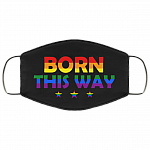Born This Way LGBTQ Gift Washable Reusable Custom – Printed Cloth Face Mask Cover, White, Cloth Face Mask Born This Way LGBTQ Gift Washable Reusable Custom – Printed Cloth Face Mask Cover, White, Cloth Face Mask