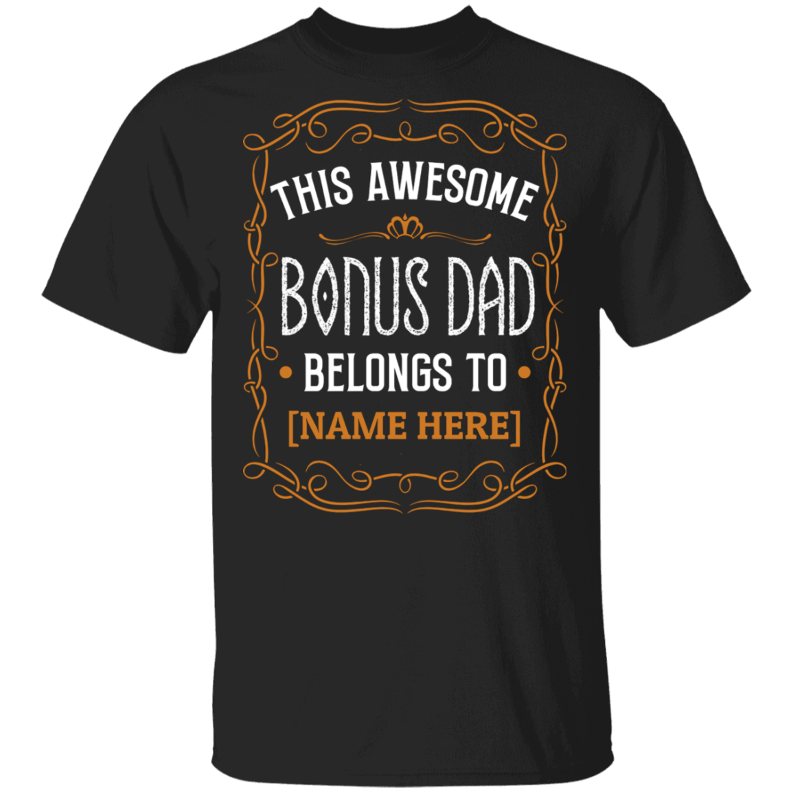 Vintage Personalized Bonus Dad T Shirt This Awesome Bonus Dad Belongs To T Shirt Cubebik