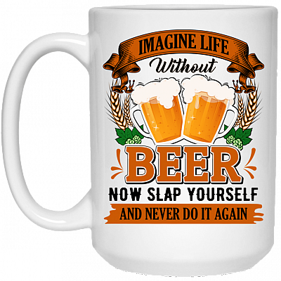 15 oz. White Mug