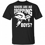 Where We are Dropping Boys T-Shirt, Black, Unisex T-Shirt