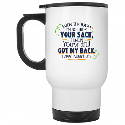 14 oz. White Travel Mug