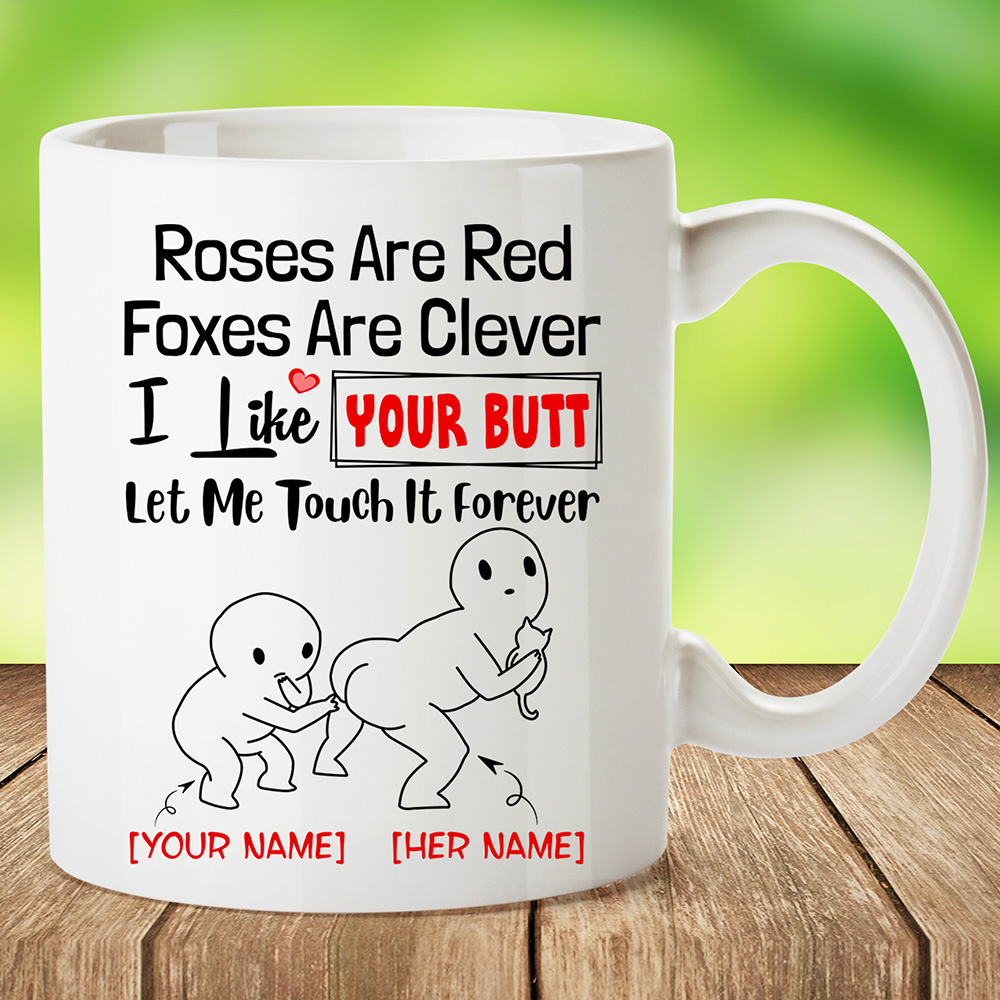 Naughty Personalize Gift Personalized Roses Are Red Foxes Are Clever