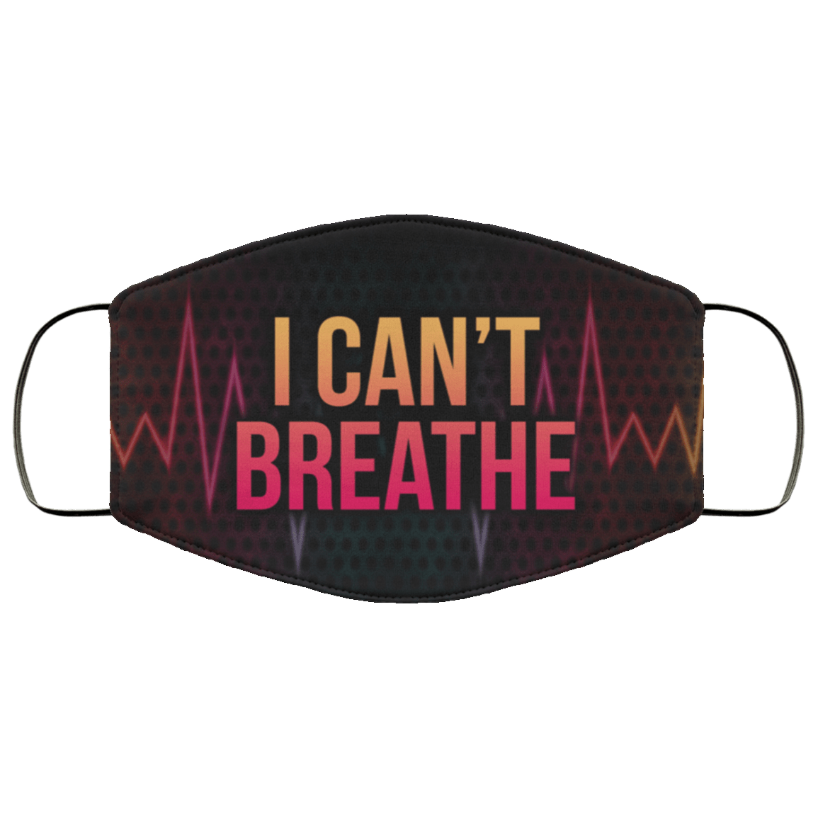 I Can't Breathe Black Lives Matter Face Mask, White, Cloth Face Mask