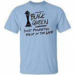 Black Queen T-Shirt - African Americans Pride Shirt, Light Blue, Unisex T-Shirt
