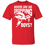 Where We are Dropping Boys T-Shirt, Red, Unisex T-Shirt