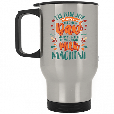 14 oz. Silver Travel Mug