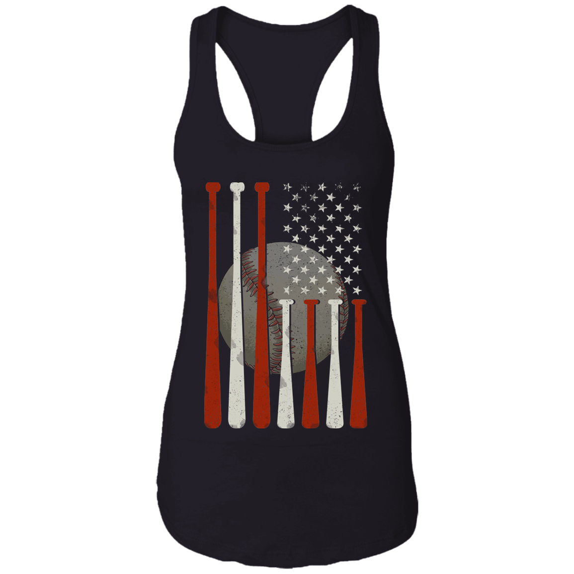 Vintage Baseball Flag Tank Top - American Flag Tank Top - Patriotic Tank Top - 4th July Baseball Fan Tank Top, Black, Ladies Racerback Tank Vintage Baseball Flag Tank Top - American Flag Tank Top - Patriotic Tank Top - 4th July Baseball Fan Tank Top, Black, Ladies Racerback Tank