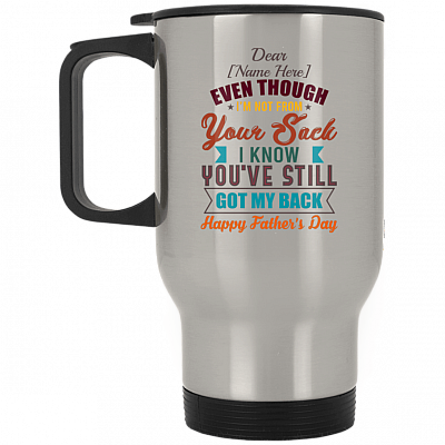14 oz. Silver Travel Mug