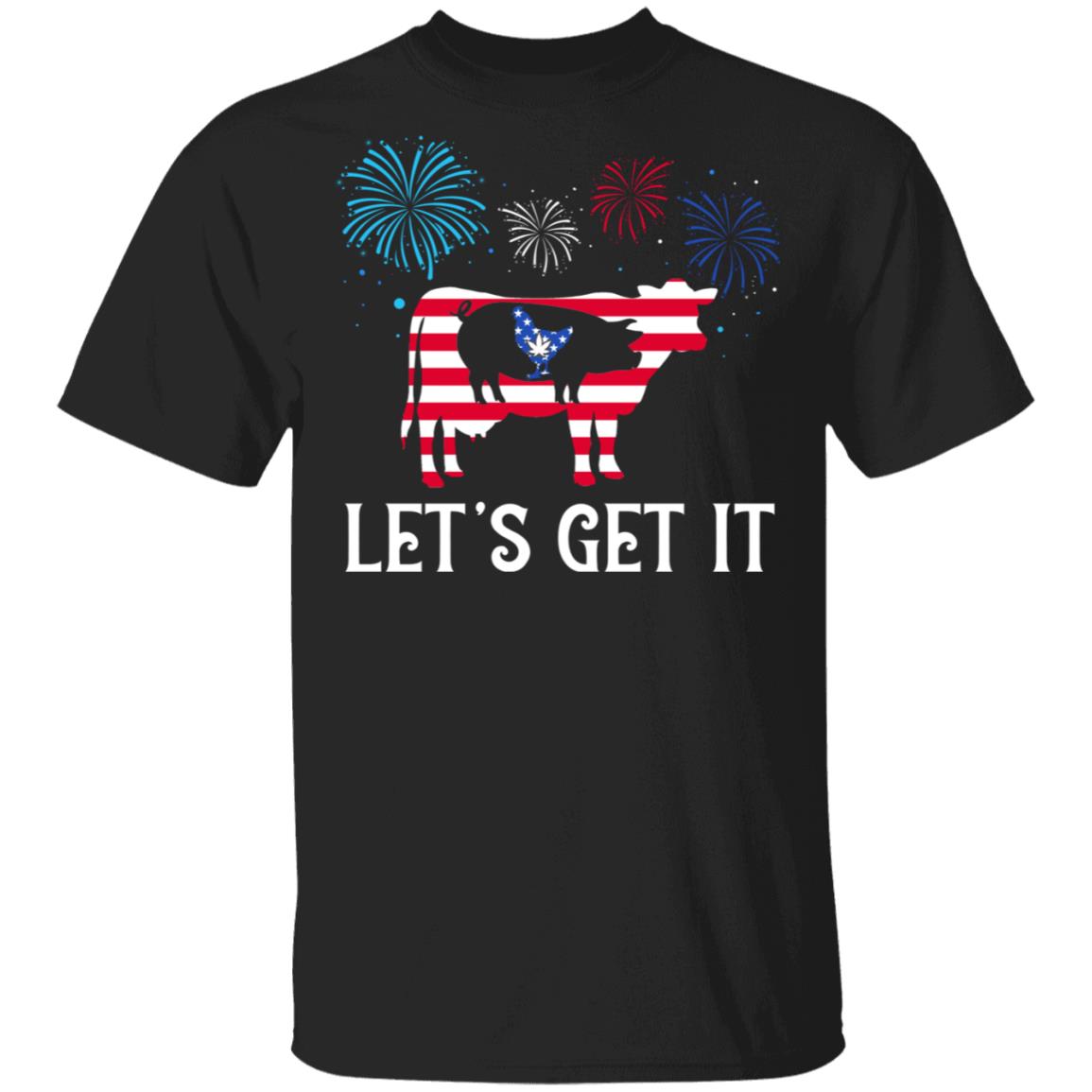 4th July Weed Get It, Black, Unisex T-Shirt 4th July Weed Get It, Black, Unisex T-Shirt