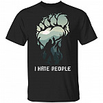 I Hate People T-Shirt - Funny Bigfoot Shirt, Black, Unisex T-Shirt I Hate People T-Shirt - Funny Bigfoot Shirt, Black, Unisex T-Shirt