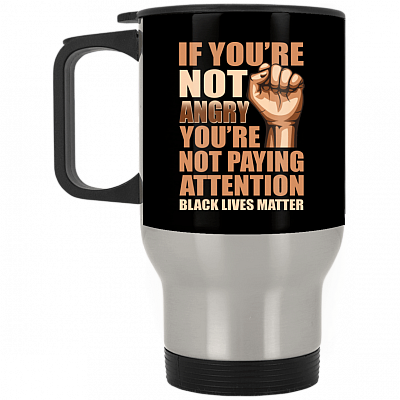 14 oz. Silver Travel Mug