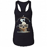 Not Everyone's Cup of Tea Tank Top Tee - Ladies Racerback Tank, Black, Ladies Racerback Tank
