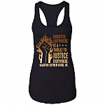 Injustice Anywhere Is A Threat To Justice Everywhere BLM History Cotton Tank Top - Racerback Tank, Black, Ladies Racerback Tank