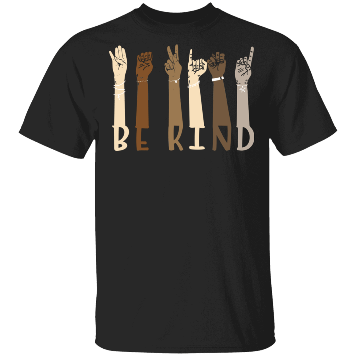 Be Kind Shirt - Sign Language T-Shirt - Equality Shirt Black Lives Matter Shirt - Interpreter ASL T-Shirt, Black, Unisex T-Shirt