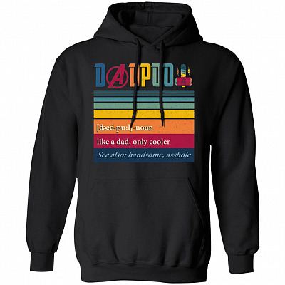 Dadpool Hoodie Sweatshirt, Black, Hoodie