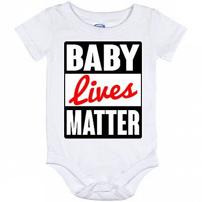 Baby Lives Matter - Anti Abortion Movement Baby Onesie - Baby Toddlers Bodysuit, White, Baby Onesie - 12 Month