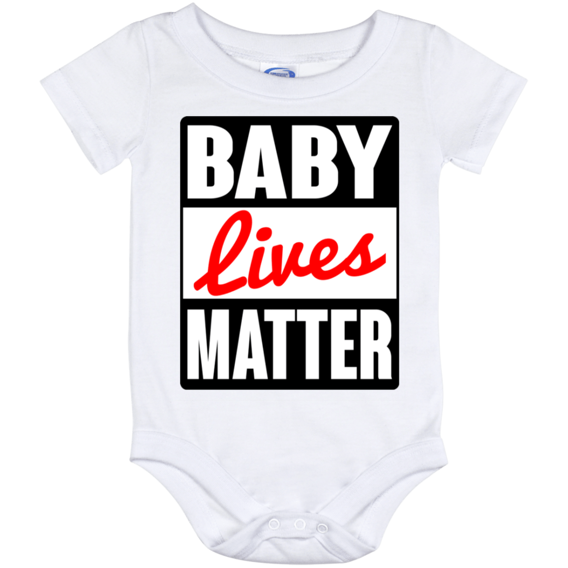Baby Lives Matter - Anti Abortion Movement Baby Onesie - Baby Toddlers Bodysuit, White, Baby Onesie - 12 Month