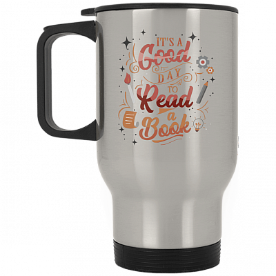 14 oz. Silver Travel Mug
