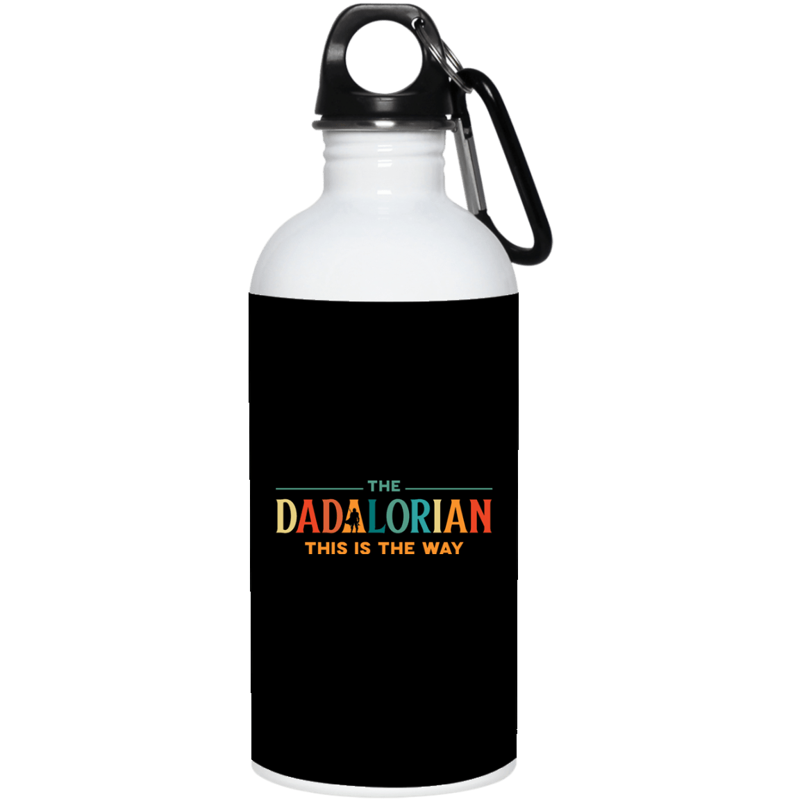 The Dadalorian This Is The Way Ceramic Coffee Mug – Beer Stein – Water Bottle, Black, 20 oz. Stainless Water Bottle