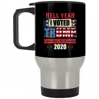 14 oz. Silver Travel Mug