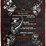 Personalized Once Upon A Time I Became Yours and You Became Mine Fleece Blanket - Premium Sherpa Blanket, White, Cozy Plush Fleece Blanket - 50x60 Personalized Once Upon A Time I Became Yours and You Became Mine Fleece Blanket - Premium Sherpa Blanket, White, Cozy Plush Fleece Blanket - 50x60