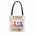 I Sew But My Favorite Hobby Is Collecting Fabric All Over Print Tote Bag - Shoulder Bag - Funny Quilter Gifts