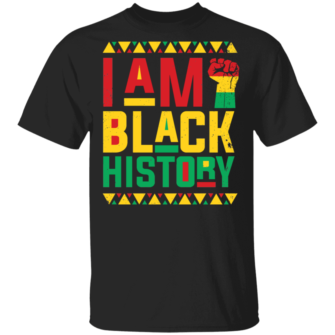 I Am Black History T Shirt - African American T Shirt - Black Pride T Shirt - Black History Month Shirt, Black, Unisex T-Shirt