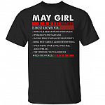 May Girl Facts T- Shirt - Funny May Girl Birthday Gift, Black, Unisex T-Shirt