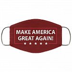 Make America Great Again Cloth Face Mask, Maroon, Cloth Face Mask