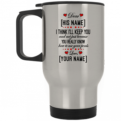 14 oz. Silver Travel Mug