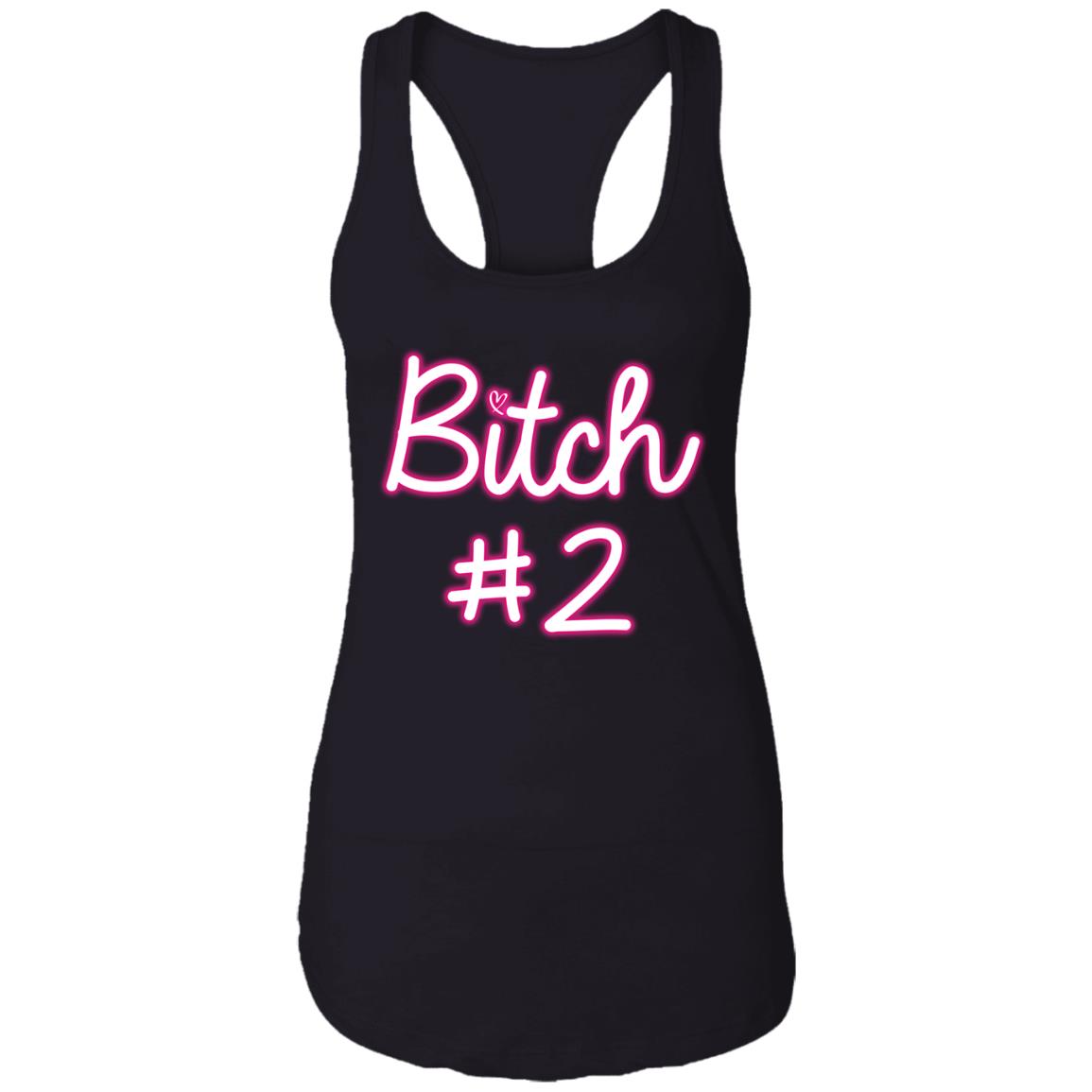 Bitch 2 - Bitch 1 - Couple Matching Cotton Tank Top Tee - Ladies Racerback Tank, Black, Ladies Racerback Tank Bitch 2 - Bitch 1 - Couple Matching Cotton Tank Top Tee - Ladies Racerback Tank, Black, Ladies Racerback Tank