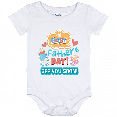 See You Soon Baby Onesie – Baby Annoucement Baby Toddlers Bodysuit, White, Baby Onesie - 12 Month