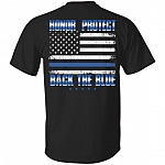 American Flag Honor Protect Back the Blue Print on Back T-Shirt - Blue Lives Matter Back Shirt, Black, Unisex T-Shirt American Flag Honor Protect Back the Blue Print on Back T-Shirt - Blue Lives Matter Back Shirt, Black, Unisex T-Shirt