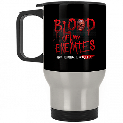 14 oz. Silver Travel Mug