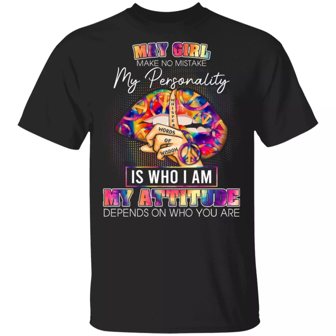 May Girl Make No Mistake My Personality Is Who I Am T-Shirt - May Birthday Girl Shirt, Black, Unisex T-Shirt