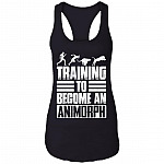 Training To Become An Animorph Cotton Tank Top Tee - Ladies Racerback Tank - Funny Training Shirt, Black, Ladies Racerback Tank Training To Become An Animorph Cotton Tank Top Tee - Ladies Racerback Tank - Funny Training Shirt, Black, Ladies Racerback Tank