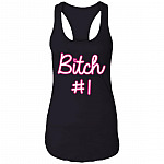 Bitch 1 - Bitch 2 - Couple Matching Cotton Tank Top Tee - Ladies Racerback Tank, Black, Ladies Racerback Tank Bitch 1 - Bitch 2 - Couple Matching Cotton Tank Top Tee - Ladies Racerback Tank, Black, Ladies Racerback Tank