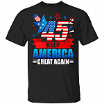 45 Squared Keep America Great Again T-shirt, Black, Unisex T-Shirt