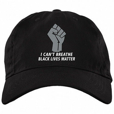 Breathe Matters Hat, Black, Brushed Twill Dad Cap